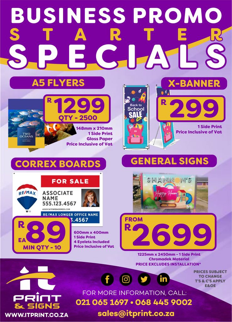 February Branding Specials